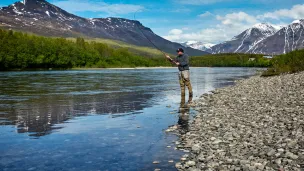 Angler am Fluss